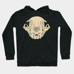 Cat Skull Natural Hoodie